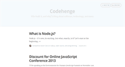 Desktop Screenshot of codehenge.net
