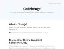Tablet Screenshot of codehenge.net